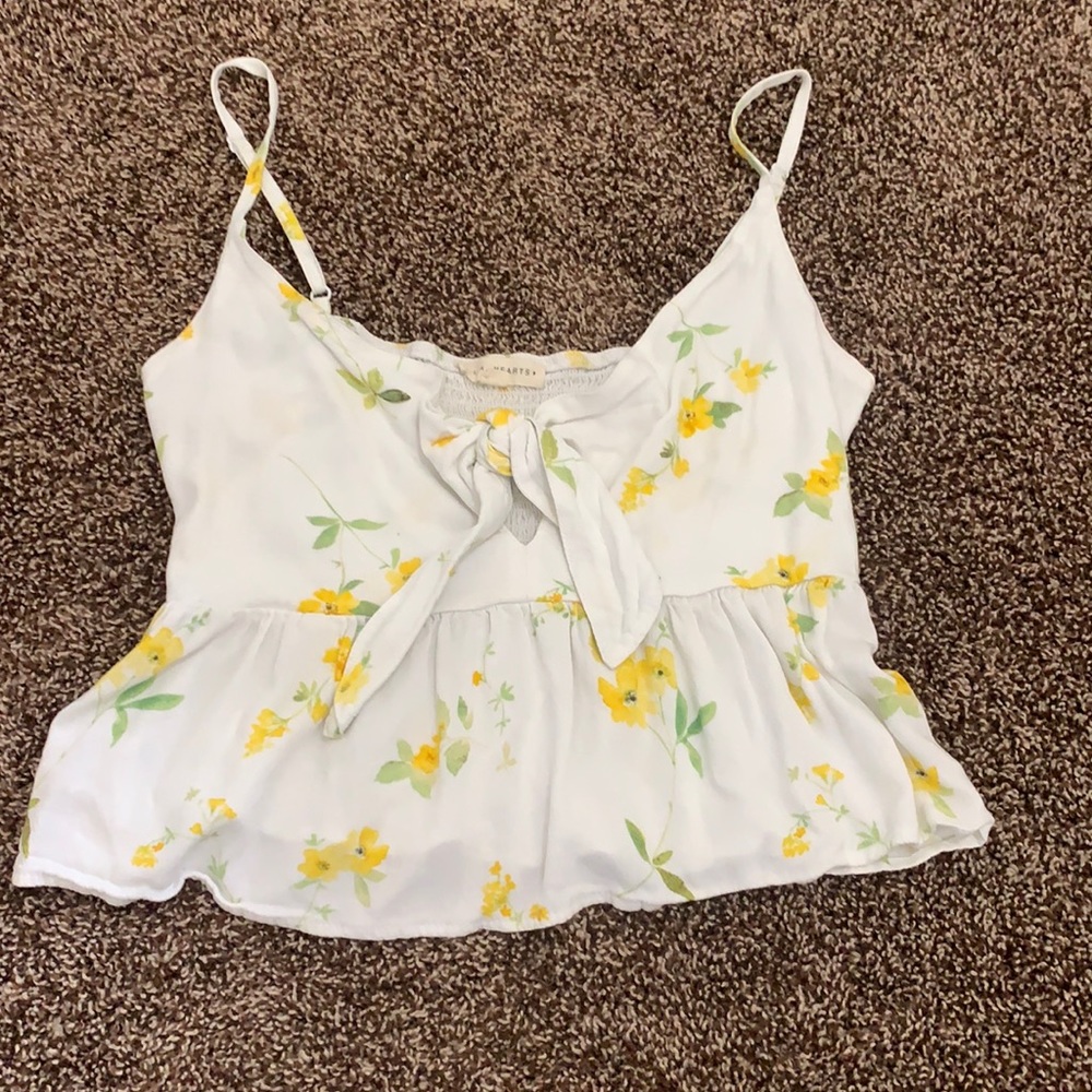 LA HEARTS floral tank